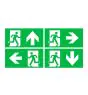 Ecolight Excellence Pictoplate White | Set Pictogram Up-Down-Right-Left